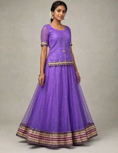 Stunning Purple &amp; Pink Lehenga Choli