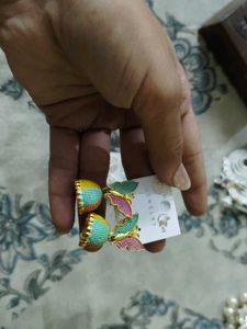 garba Ethnic Jhumka &amp; Statement Earrings Set(4)