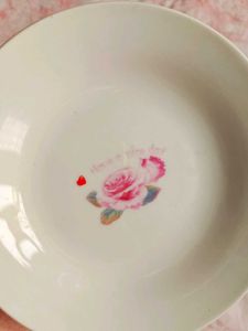Rose Saucer, Small Plate
