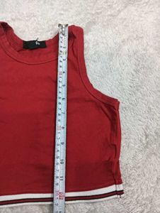 Red Cropped 🤎Tank Top