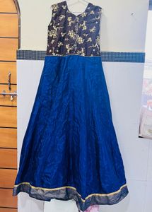 Elegant Royal Blue Ethnic Gown