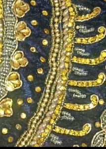 Embellished Velvet Blouse