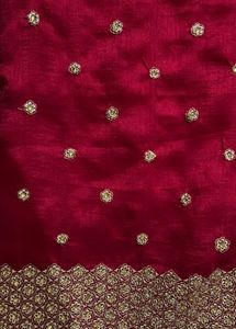 Sequin Maroon Saree