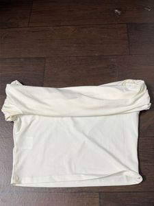 white off shoulder crop to