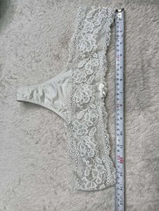 White Lace Trim ♥️♥️Thong Panty