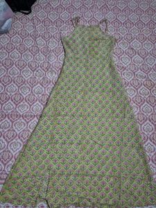 Green Floral Maxi Dress