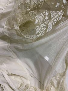 White Lace Ruffle Top