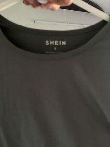Shein Grey Long Sleeve Crop Top