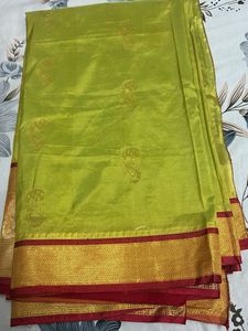 Elegant Red &amp; Gold Silk Saree
