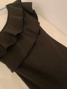 Black one Shoulder Mini Dress/Top