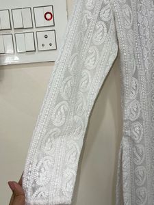 White Chikankari kurta
