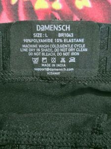 Men's Black Damensch L size brief.