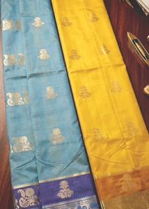 Vibrant Yellow Silk Saree