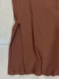 Sleeveless Turtleneck Midi Dress