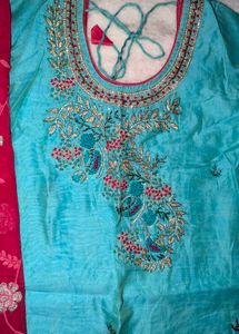 Beautiful handwork Kurta Set Suit.