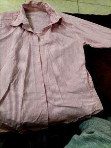 pink check shirt
