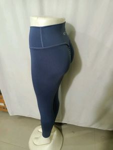 Stylish Blue Scrunch Butts Workout Leggings