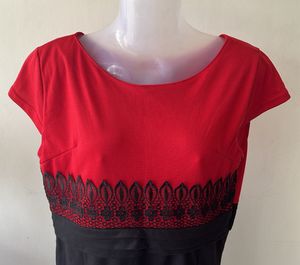 Black With Red Dress