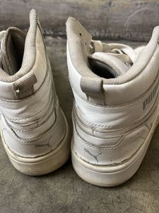 White Puma High-Top Sneakers