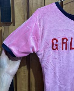 Pink 'GRL PWR' Dress
