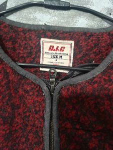 Chic Textured Maroon Jacket