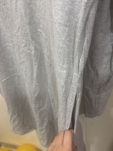 Grey Turtleneck Long Sleeve Shirt