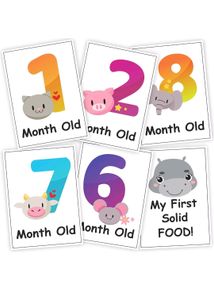 Kids Milestones Growth Cards