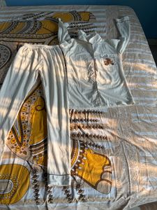 Cozy Cream Teddy Bear Pajama Set