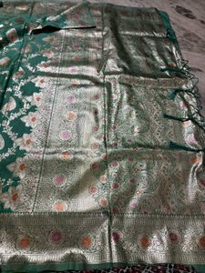 Green Banarasi Silk Saree