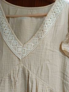 bohemian off white dress