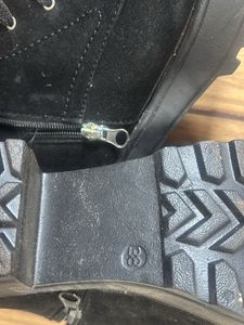 Black Lace-Up Ankle Boots