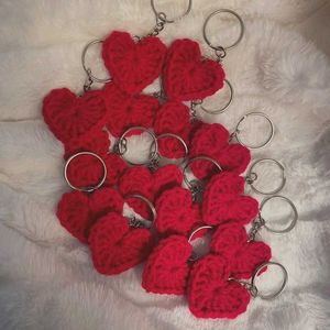 Crochet Heart Keychain (set of 2)