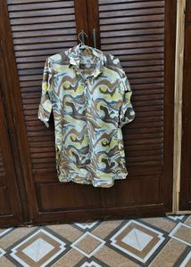 Abstract Print Tunic Top