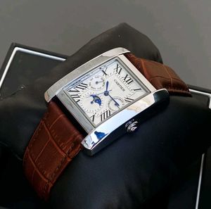 Cartier Watch with Brown Leather Strap