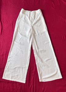 Shein White Wide Leg Pants