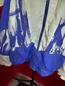 Retro Abstract Print Track Jacket