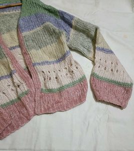 Cozy Striped Knit Cardigan