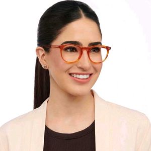 Lenskart John Jacobs Online Orange Full Rim Round✨