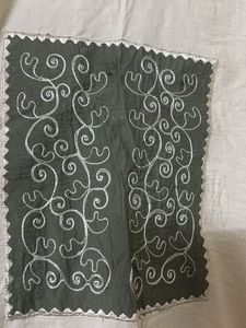 Cream top with Embroidered Patch