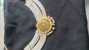 Hyderabadi multicolour perls necklace