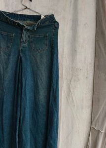 Wide Leg Denim Jeans