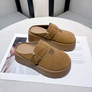 Chic Suede Platform Clogs