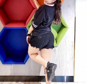 Black Ripped Denim Shorts