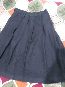 Pleated Midi Skirt
