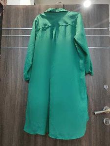 Chic Green Shirt Dress