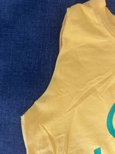 Yellow Graphic Tank Top