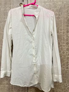 Classic White Button-Up Shirt