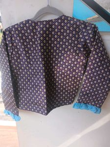 Patterned Bolero Jacket
