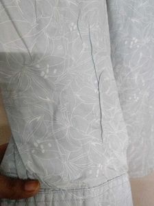 Light Blue Printed Casual Shirt