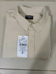 New Shein Brand Mens Full Sleeves Cotton Shirt